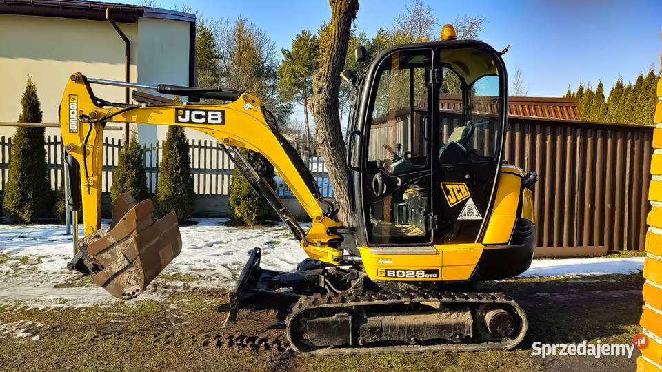 JCB 8026 CTS z 2017 roku 4159 mtg stan kabina Motoryzacja Piotrków Trybunalski