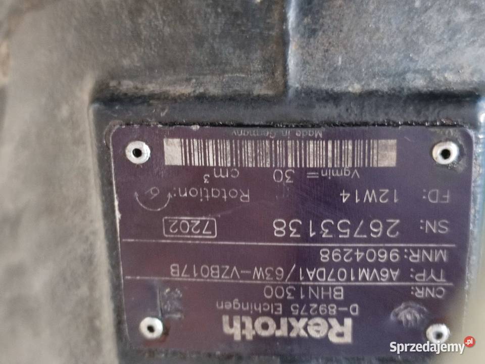 Silnik hydrauliczny Rexroth A6VM107DA1 63W