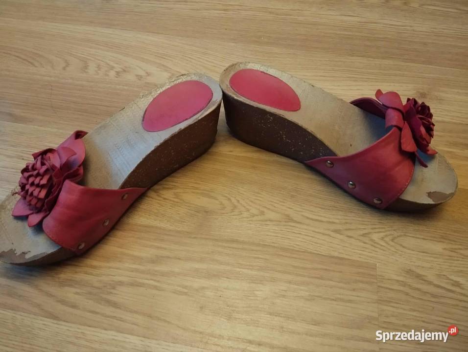 Klapko chodaki z kwiatem Gorzów Wielkopolski sprzedam
