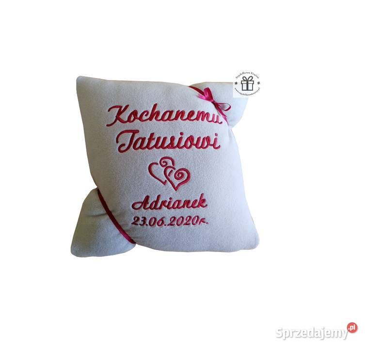 Prezent DZIEŃ MATKI mamy OJCA poduszka z haftem Toruń