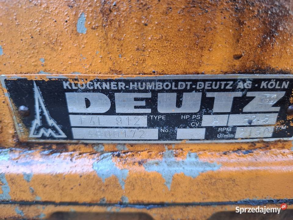 Silnik Deutz F4L 912 stsn wysyłka Rolnictwo Targoszyn