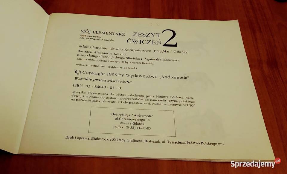 Mój elementarz zeszyt ćwiczeń 2 Bober Gdańsk
