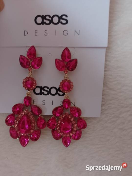ASOS Bogato zdobione różowe kolczyki Dla kobiet małopolskie sprzedam