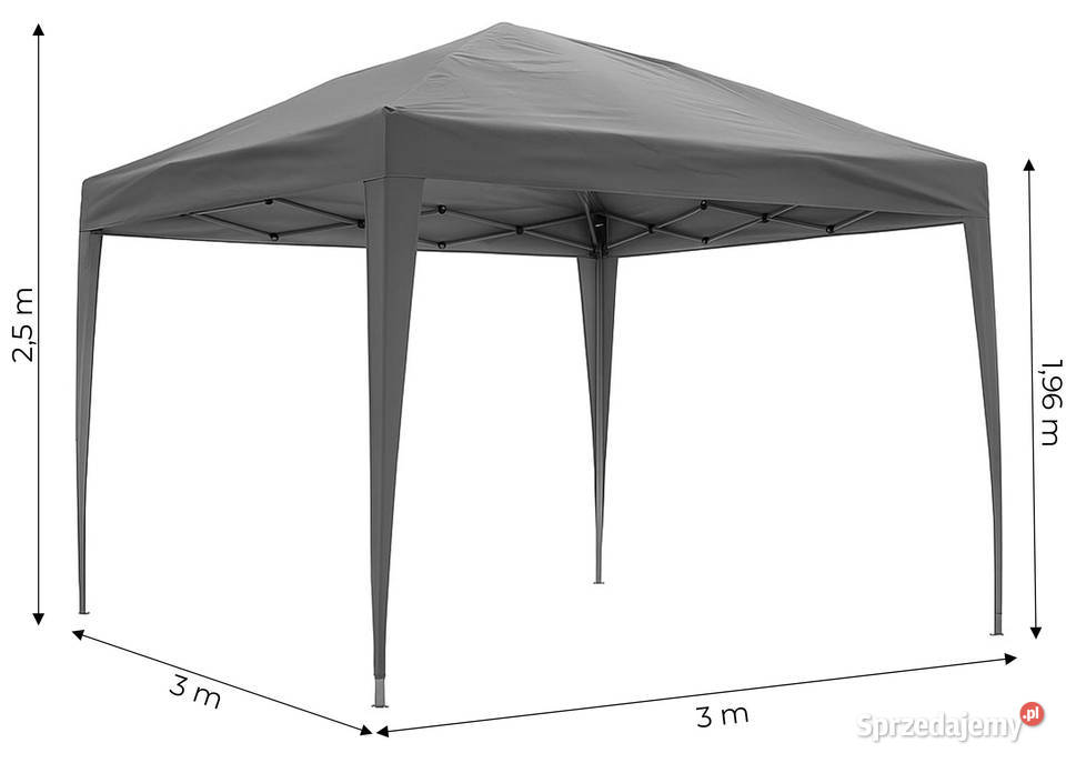 Namiot pawilon ogrodowy 3x3 m rozkładany Smogorzów sprzedam