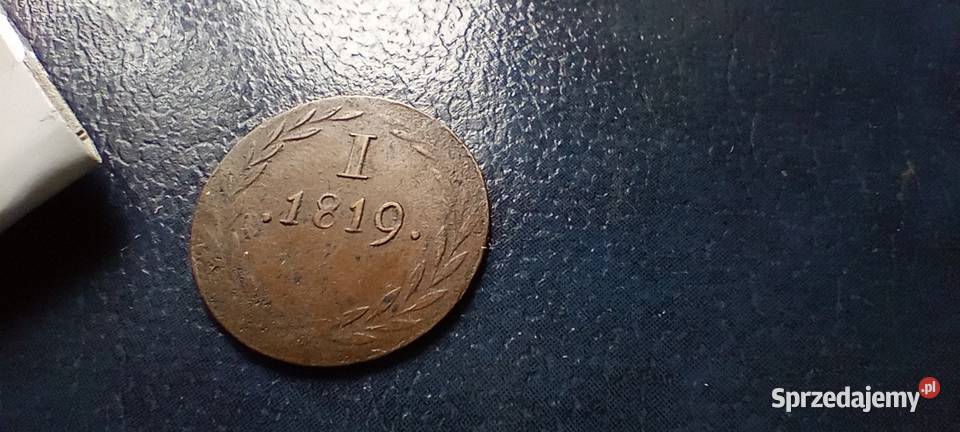 Stare monety 1 fenig 1819 Niemcy podkarpackie Lesko sprzedam