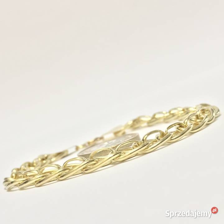 Złota BRANSOLETKA damska 18K cudowny SPLOT złote Pozostałe Warszawa