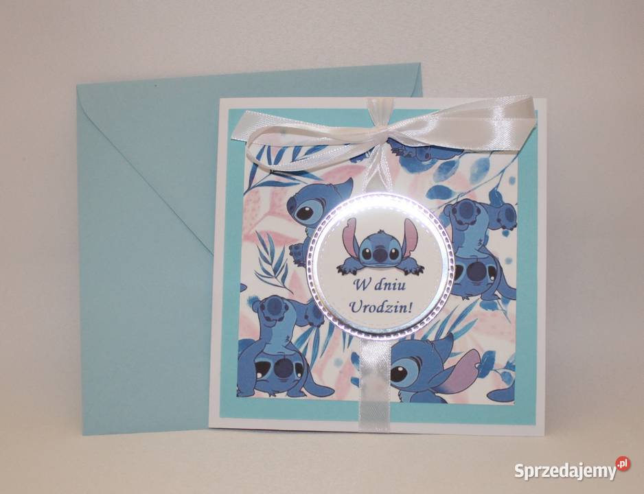 Kartka na urodziny imieniny Lilo i Stitch Sticz Stare Miasto