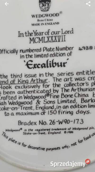 Kolekcja Bradex
Excalibur 49388
The Legend of Pabianice