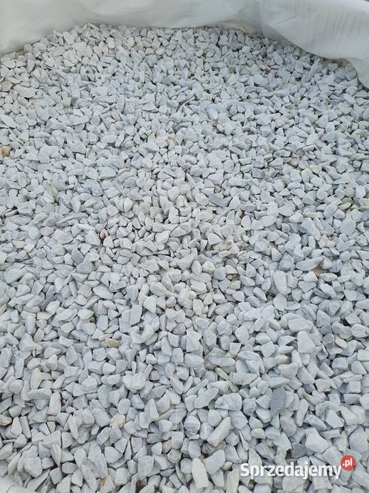 Grys Carrara marmurowy biały grys piękny ozdobny Bielawa