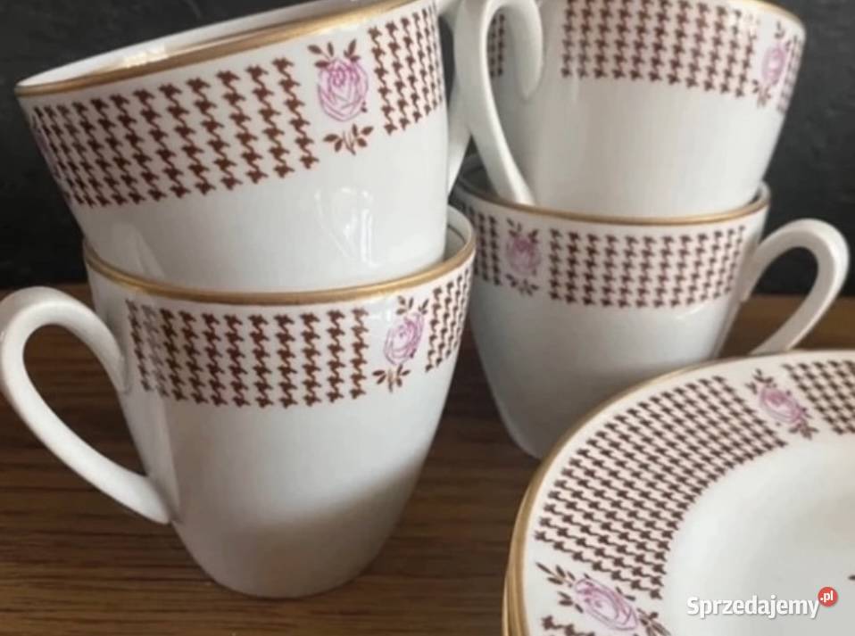 Zestaw do kawy herbaty stara niemiecka porcelana Wałbrzych