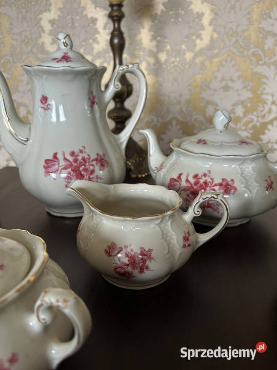 Serwis porcelana ecru Porcelana i szkło Warszawa