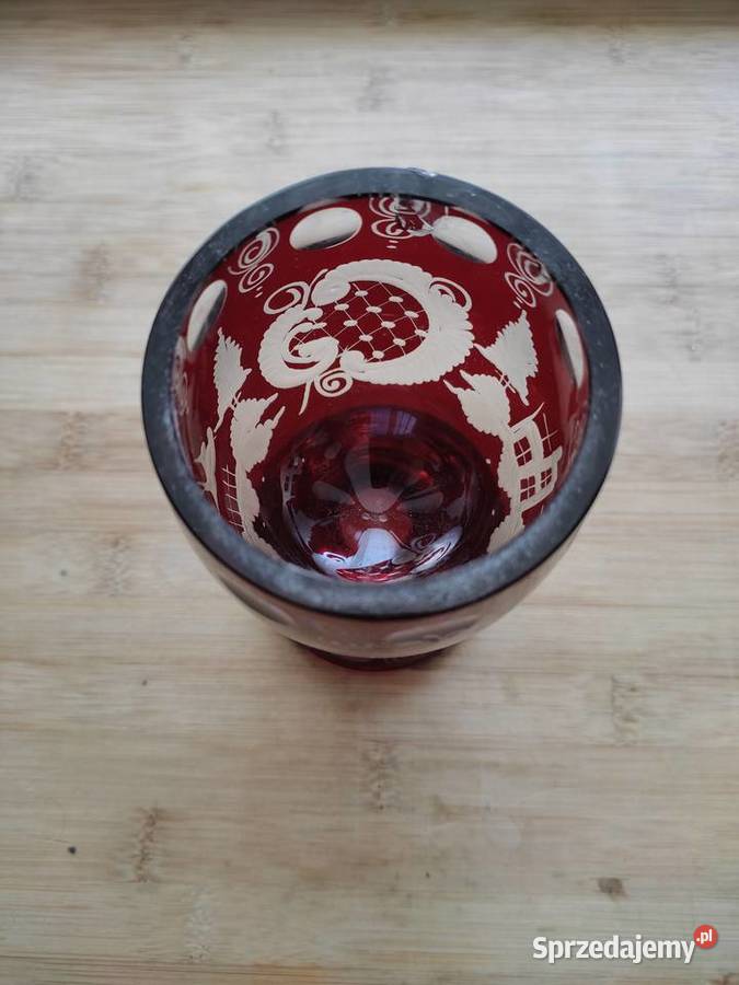 Kryształowy kielich dekoracyjny proj Egermann