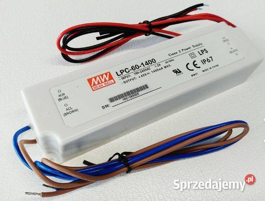Zasilacz impulsowy MeanWell LPC601400 42V 14A Radom