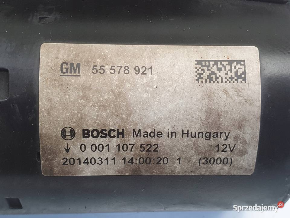 ROZRUSZNIK Opel Corsa D 14 16V ROZRUSZNIK bosch osobowe Chełm sprzedam