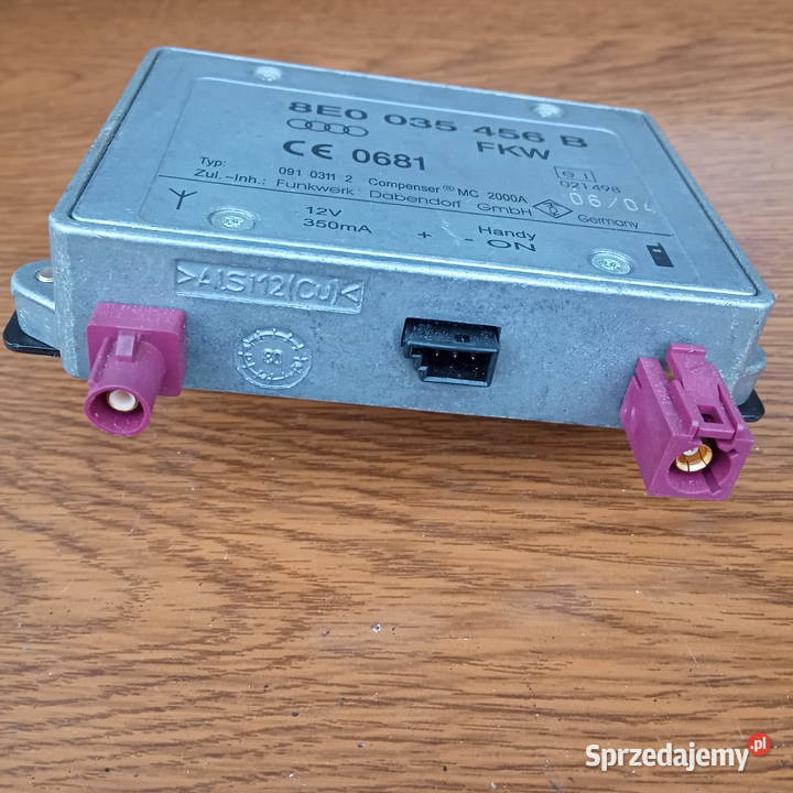 Audi A4 B6 B7 Wzmacniacz antenowy Anteny osobowe Układ elektryczny