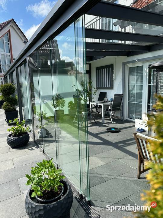 Pergola aluminium szkło Zadaszenie tarasu Bielsko-Biała