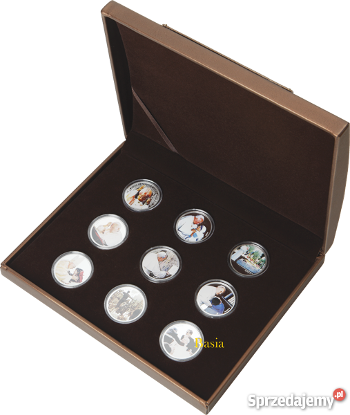 Sztabka srebro 999 Ag 1 uncja Etui Medal Moneta Sosnowiec