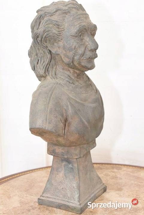 Albert Einstein Popiersie Fizyk Figura z Brązu Dekoracje ogrodowe Kraków