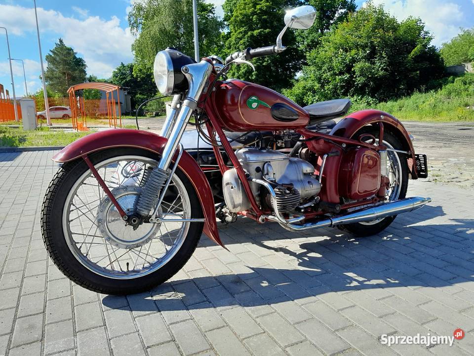 IfaMz Bk 350 1958 z wózkiem bocznym Wunsche Jelenia Góra
