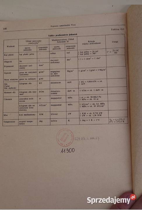 Książka Naprawa Samochodów Nysa MLubczyński 1983 Poznań