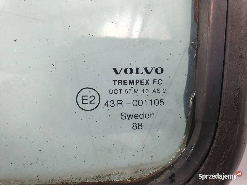 SZYBA TYŁ VOLVO 240 43R001105 Pozostałe kujawsko-pomorskie Lipno