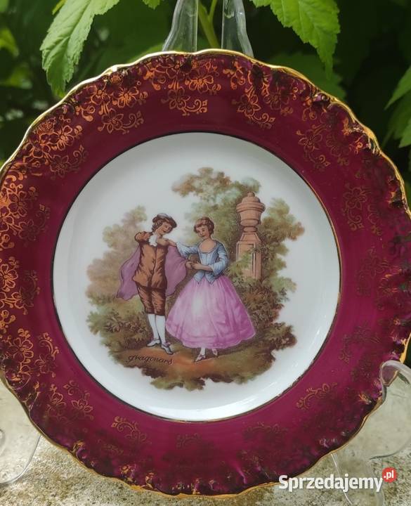 Limoges Francja Fragonard Love talerz łódzkie Pabianice