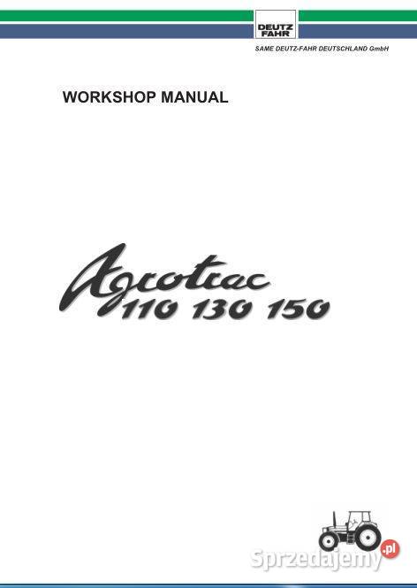 Deutz Fahr Agrotrac 110 130 150 instrukcja Poradniki, albumy i reportaże Kielce