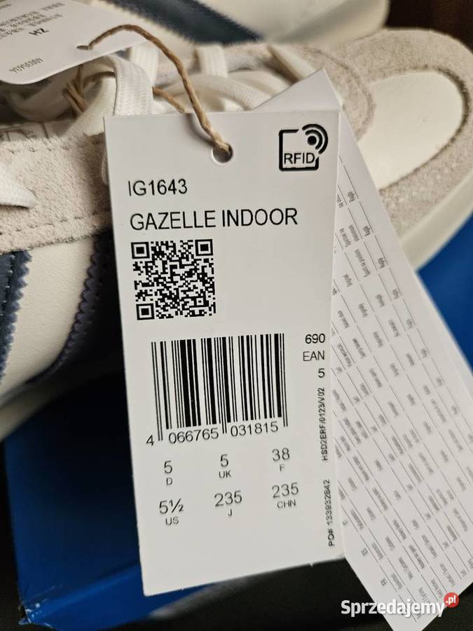 Adidas Gazelle Indoor buty sportowe sneakers biały kujawsko-pomorskie Kowal