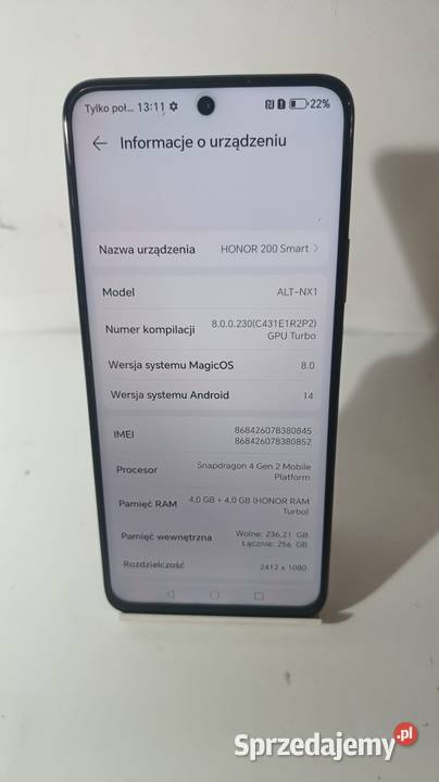 Smartfon Honor 200 Smart 4256GB Katowice