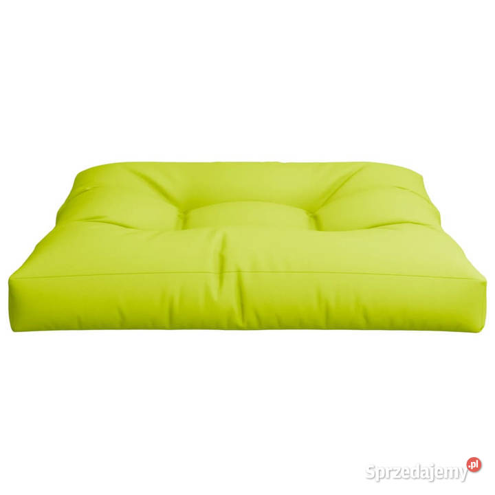 Poduszka na paletę jasnozielona 80x80x12 tkanina mazowieckie