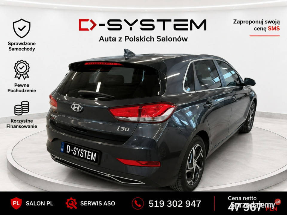 Hyundai i30 2023 Salon Polska 1Właściciel komputer pokładowy Białystok