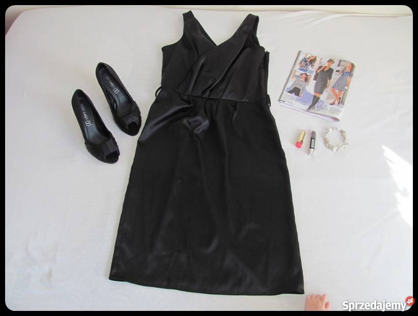 MAŁA czarna elegancka sukienka nowa z metką Moda i Styl Płock