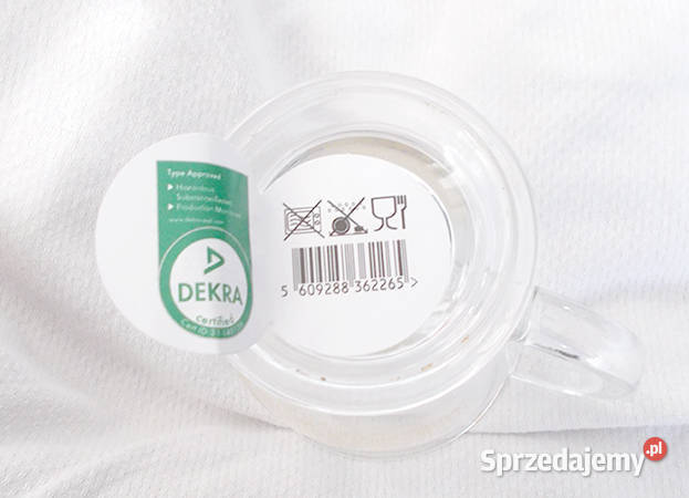 szklany kubek z domkami pejzaż szklanka we wzory przezroczysty Bydgoszcz