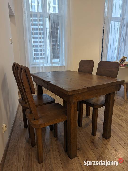 Dębowy stół 6 krzeseł dostępne kilka kompletów Łubniany sprzedam