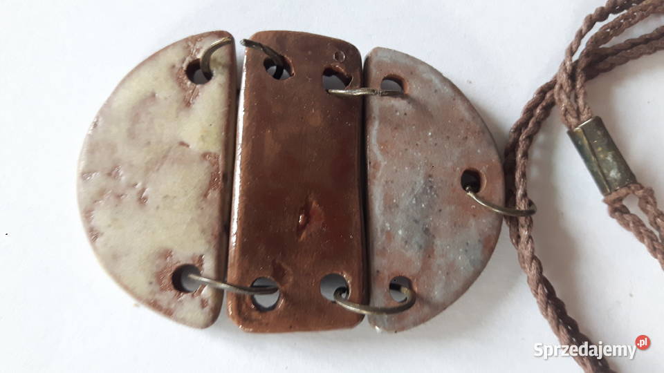 Naszyjnik ceramiczny ręcznie wykonany mazowieckie Otwock