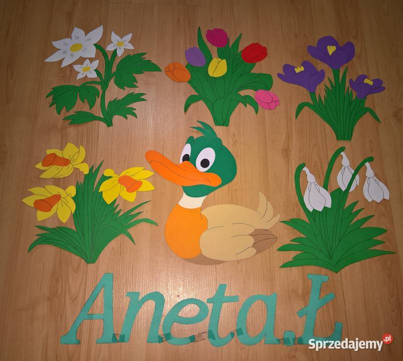 Dekoracje wiosenne z brystolu dwustronne Garwolin