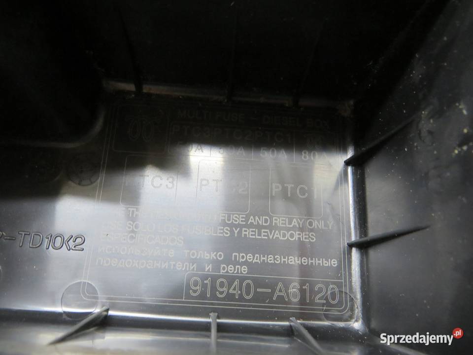 SKRZYNKA PRZEKAŹNIKÓW KIA CEED II 91940A6120 sprzedam