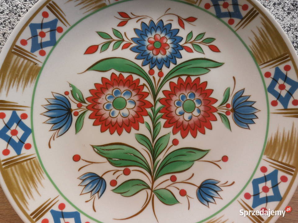 Talerz ozdobny malowany FINE CHINA LICHTE Raszków