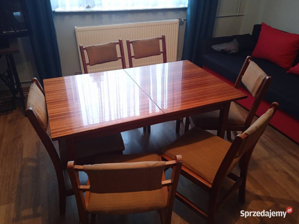 Stół z czasów PRL Meble do salonu Widawa