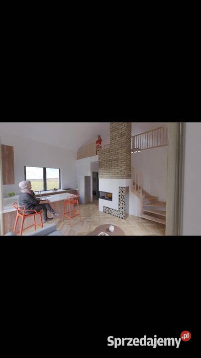 Działka budowlana ze zgłoszonym projektem domu 1121m2 Łośno