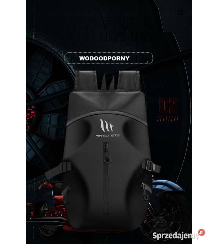 PLECAK MOTOCYKLOWY WODOODPORNY NA KASK