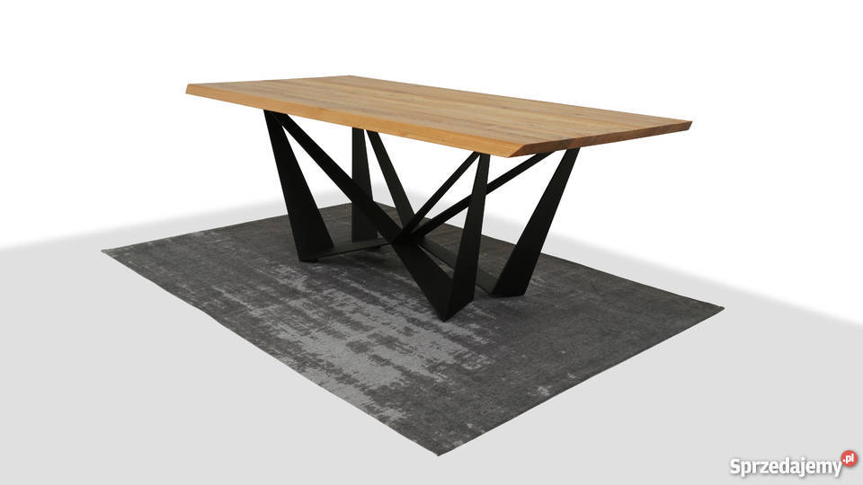 Stół noga metalowa Lite drewno dębowe loft sprzedam