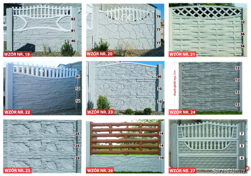 Ogrodzenia betonowe Łomża