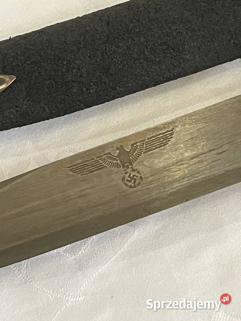 Niemiecki nóż z II wojny światowej z grawerem i Kraków