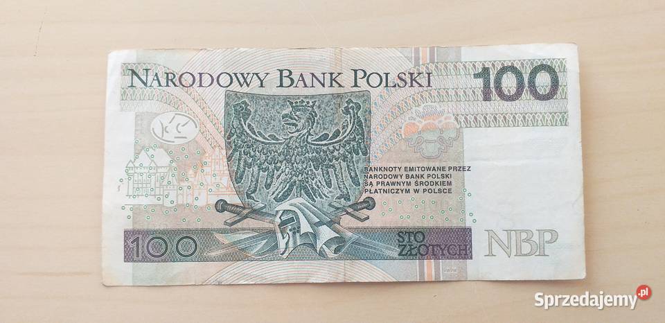 Banknot 100 RADAR numer BR 2352532 sprzedam