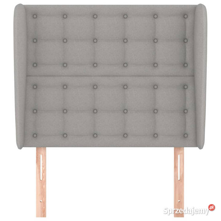 Zagłówek uszak jasnoszary 83x23x118128 tkanina Warszawa sprzedam