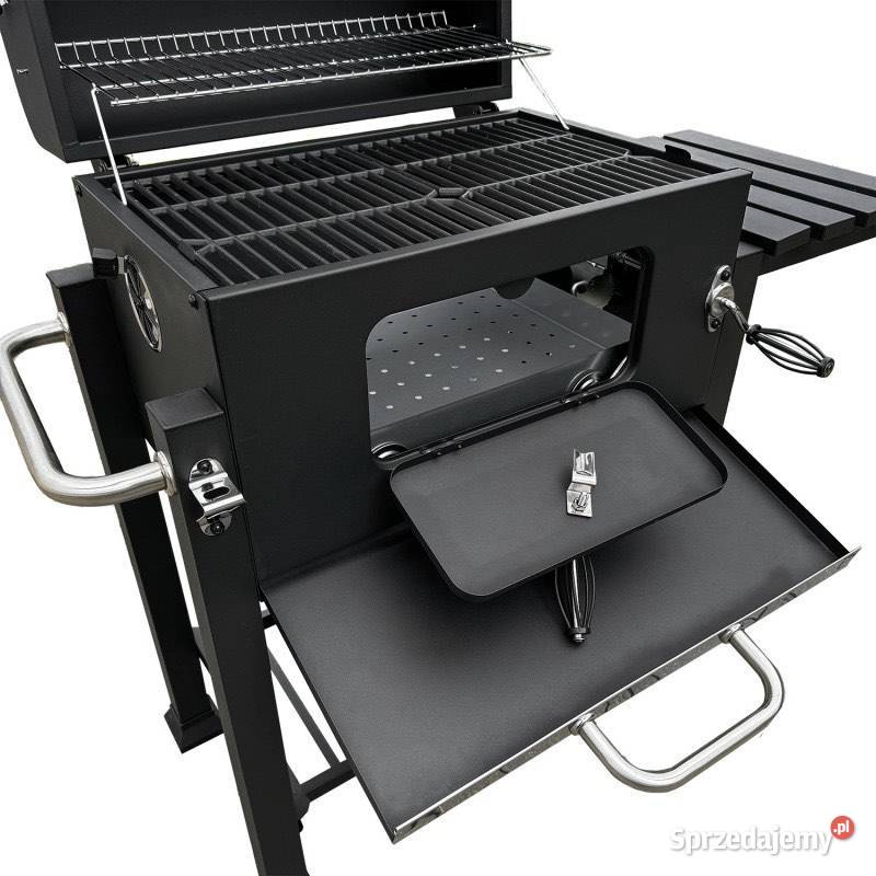 grill węglowy z żeliwnym rusztem termometr Warszawa