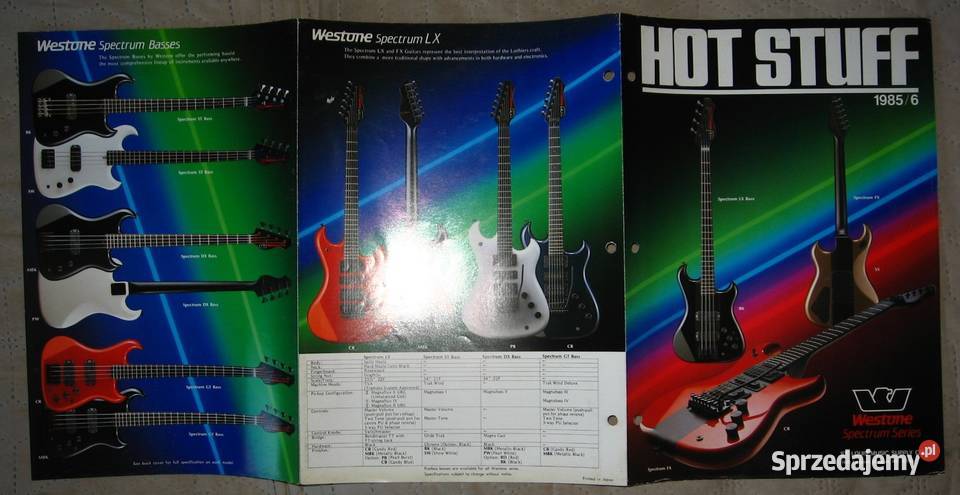 Westone Spectrum Series Guitars catalog brochure Kępice