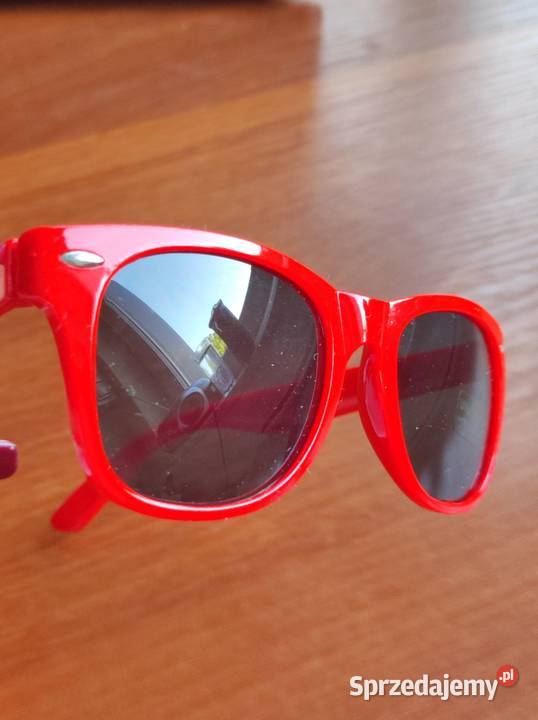 czerwone okulary przeciwsłoneczne dziecięce Kielce