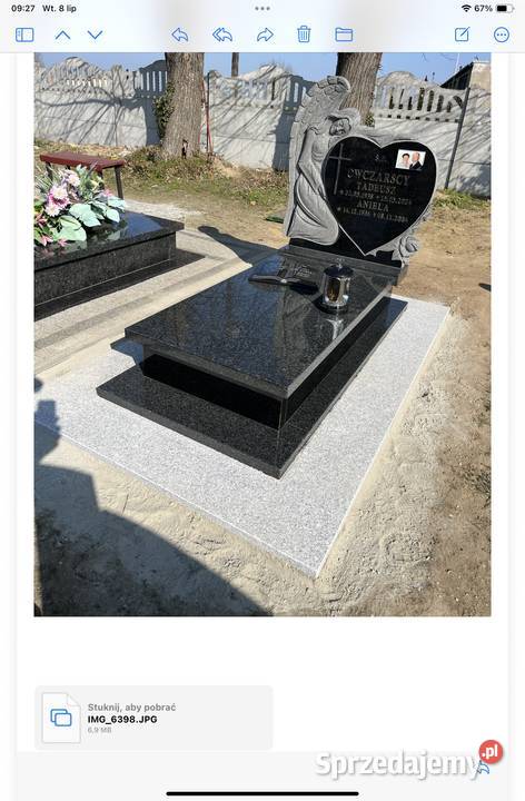NAGROBEK POMNIK SZWED PRADA GOLD MONTAŻ W Konary